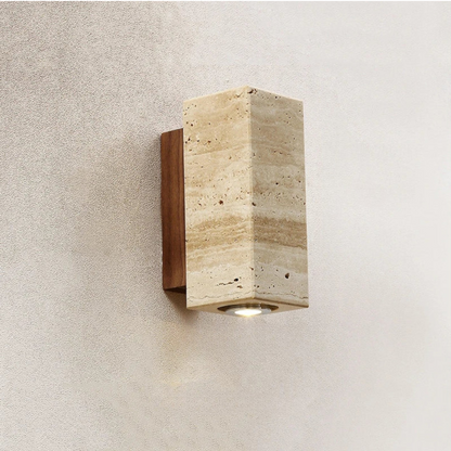 Solène - Travertine Wall Lamp