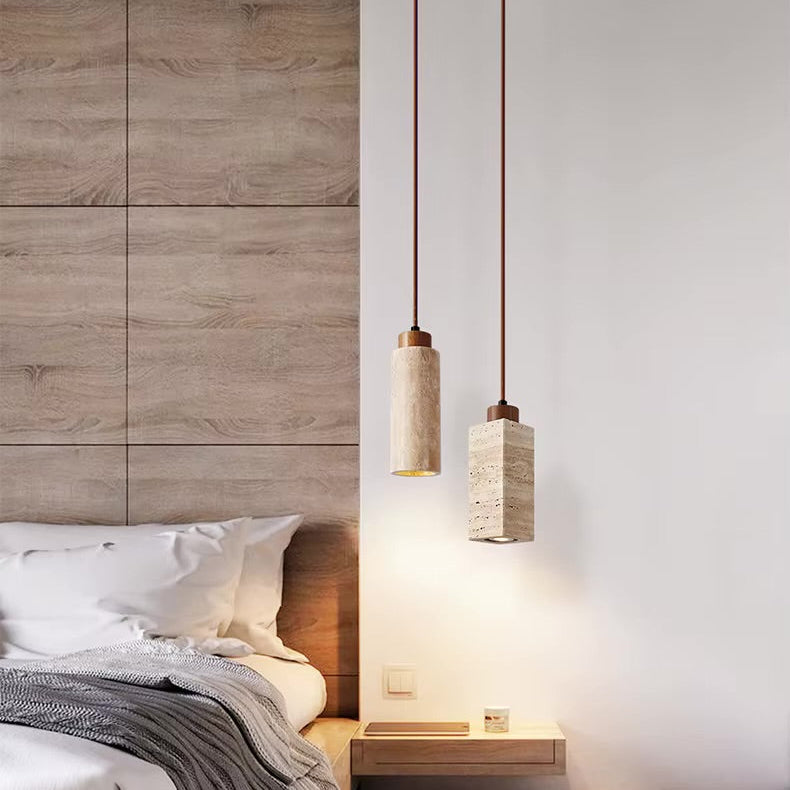 Akari - Travertine Pendant Lamp