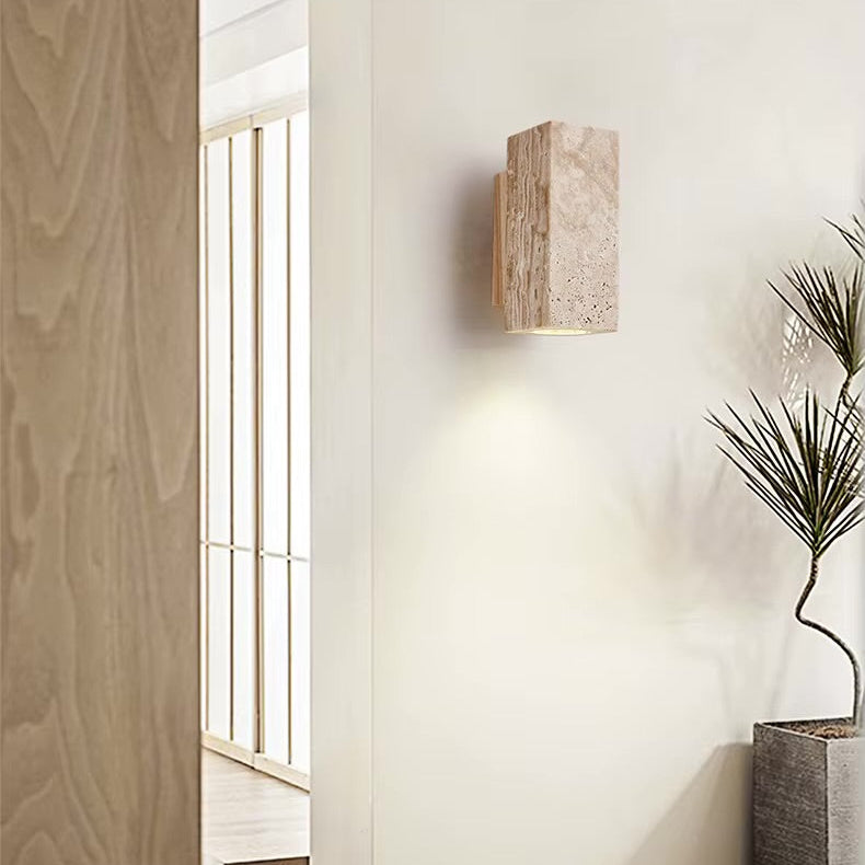 Solène - Travertine Wall Lamp