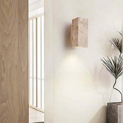 Solène - Travertine Wall Lamp