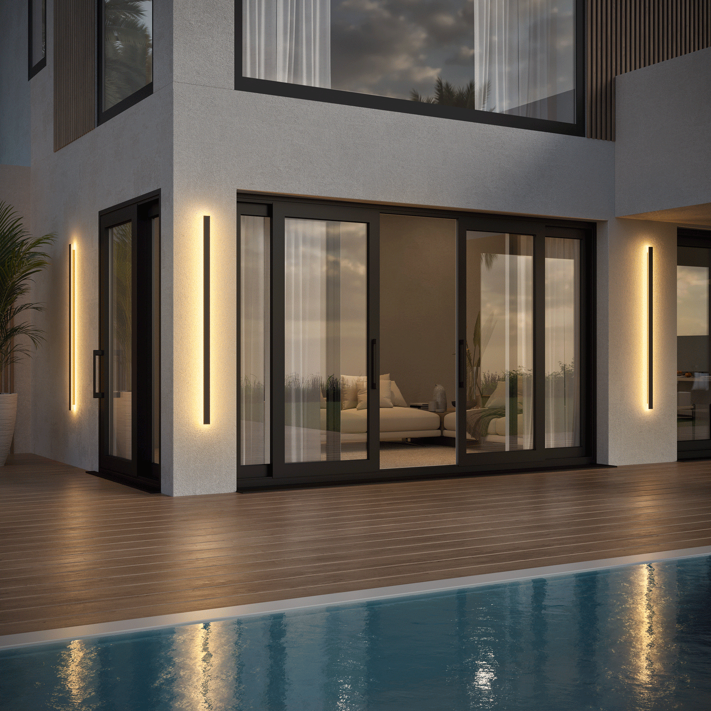 Björk – Modern Nordic Outdoor Wall Lamp