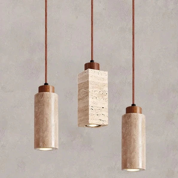 Akari - Travertine Pendant Lamp