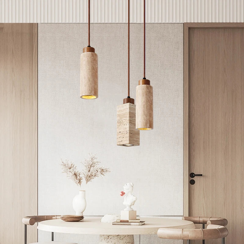 Akari - Travertine Pendant Lamp